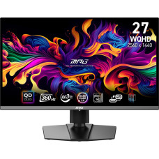 MSI Monitor|MSI|MPG 271QRX QD-OLED|26.5"|Gaming|Panel QD-OLED|2560x1440|16:9|360Hz|Matte|0.03 ms|Swivel|Pivot|Height adjustable|Tilt|Colour Black|MPG271QRXQD-OLED