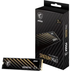MSI SSD|MSI|SPATIUM M461|2TB|M.2|PCIE|NVMe|3D NAND|Write speed 4200 MBytes/sec|Read speed 5000 MBytes/sec|2.15mm|TBW 450 TB|MTBF 1500000 hours|S78-440Q550-P83