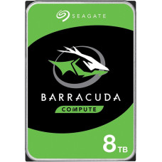 Seagate HDD|SEAGATE|Barracuda|8TB|SATA 3.0|256 MB|5400 rpm|Discs/Heads 4/8|3,5"|ST8000DM004
