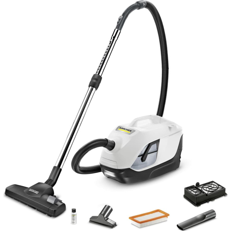 Karcher Vacuum Cleaner|KARCHER|Input power 650 W|Dust capacity 2 L|Cylinder vacuum|Cleaning type Dry|Dust container Bagless|Colour Black/White|1.195-250.0