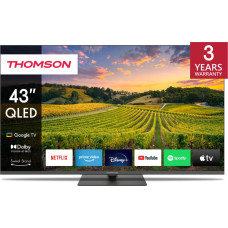 Thomson TV Set|THOMSON|43"|4K/Smart|QLED|3840x2160|Bluetooth|Google TV|43QG5C14