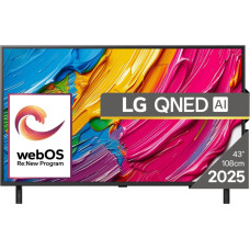 LG TV Set|LG|75"|4K/Smart|3840x2160|Wireless LAN|Bluetooth|webOS|Black|75QNED80A3A