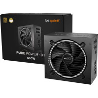 Be Quiet Power Supply|BE QUIET|Pure Power 13m|650 Watts|Efficiency 80 PLUS GOLD|PFC Active|MTBF 100000 hours|BP025EU