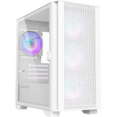 Montech Case|MONTECH|AIR 100 ARGB|MidiTower|Not included|MicroATX|MiniITX|Colour White|AIR100ARGB(W)