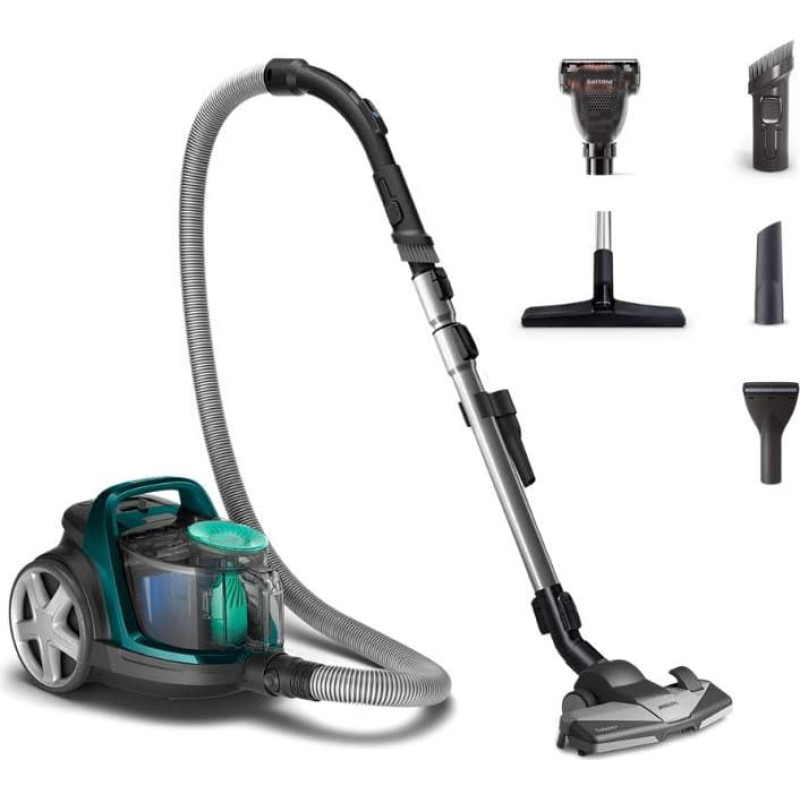 Philips Vacuum Cleaner|PHILIPS|Bagless|900 Watts|Capacity 1.5 l|Noise 77 dB|Dark Grey|Weight 5.3 kg|FC9556/09