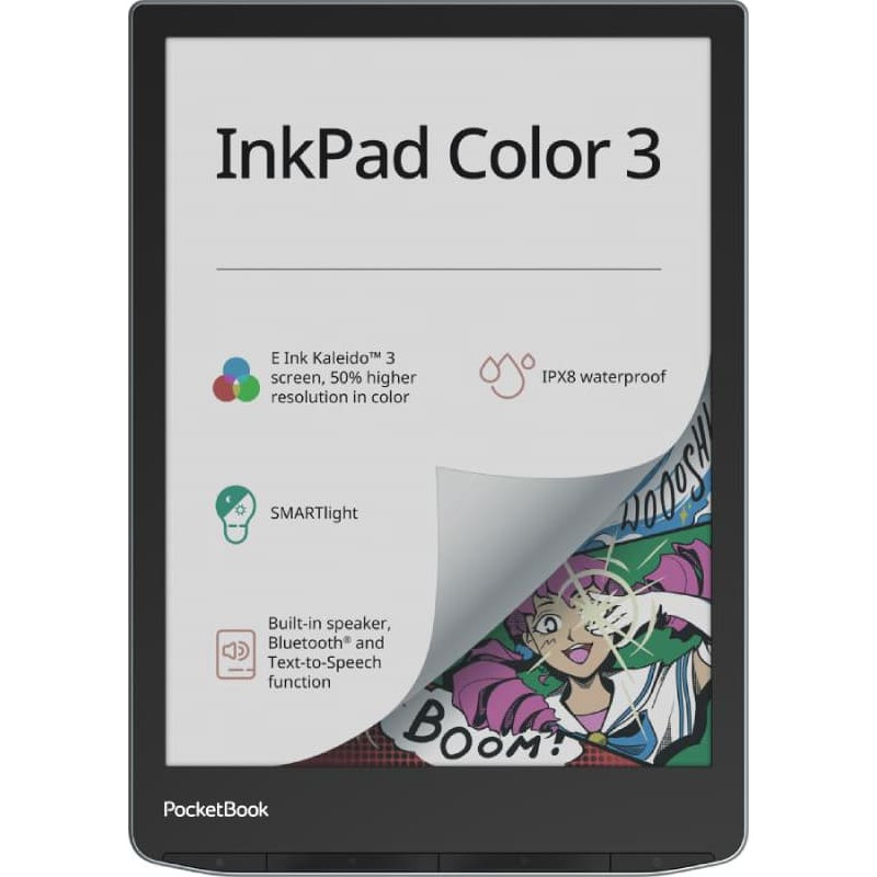 Pocketbook E-Reader|POCKETBOOK|InkPad Color 3|7.8"|1872x1404|1xUSB-C|Wireless LAN|Bluetooth|PB743K3-1-WW