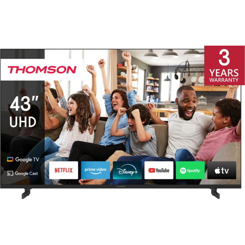 Thomson TV Set|THOMSON|43 "|4K Ultra HD|3840 x 2160 pixels|Flat|16:9|LED|43UG4S14