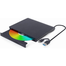 Gembird DVD RW USB3/USB-C 8X EXT RTL/BLACK DVD-USB-031 GEMBIRD