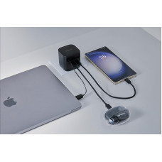 Intenso POWER ADAPTER 1XUSB-A/1XUSB-C/BLACK 7806522 INTENSO