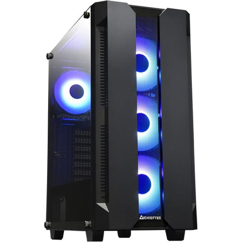 Chieftec Case|CHIEFTEC|HUNTER|MidiTower|Not included|ATX|MiniITX|Colour Black|GS-01B-OP
