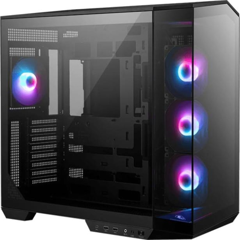 MSI Case|MSI|MAG PANO 100R PZ|MidiTower|Case product features Transparent panel|ATX|MicroATX|MiniITX|Colour Black|MAGPANO100RPZ