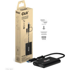 Club3D I/O ADAPTER USB-C TO HDMI/VGA/CSV-1611 CLUB3D