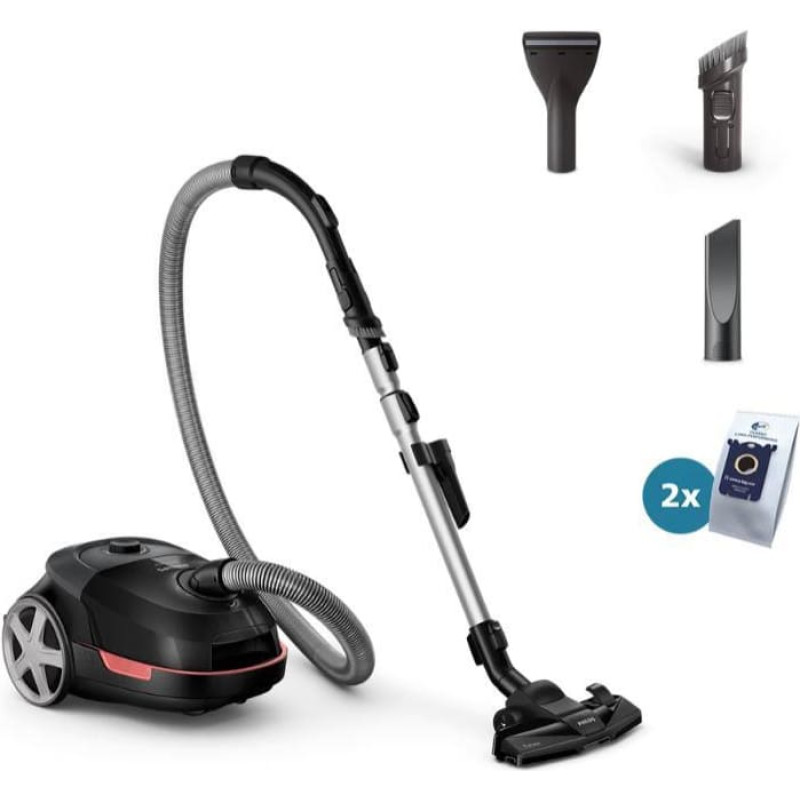 Philips Vacuum Cleaner|PHILIPS|XD5123/10|Bagged|900 Watts|Capacity 4 l|Noise 77 dB|Black|Weight 4.6 kg|XD5123/10
