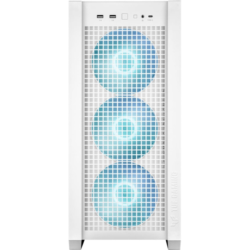 Asus Case|ASUS|TUF Gaming GT302 ARGB|MidiTower|Case product features Transparent panel|Not included|ATX|EATX|MicroATX|MiniITX|Colour White|TUFGAMINGGT302ARGB