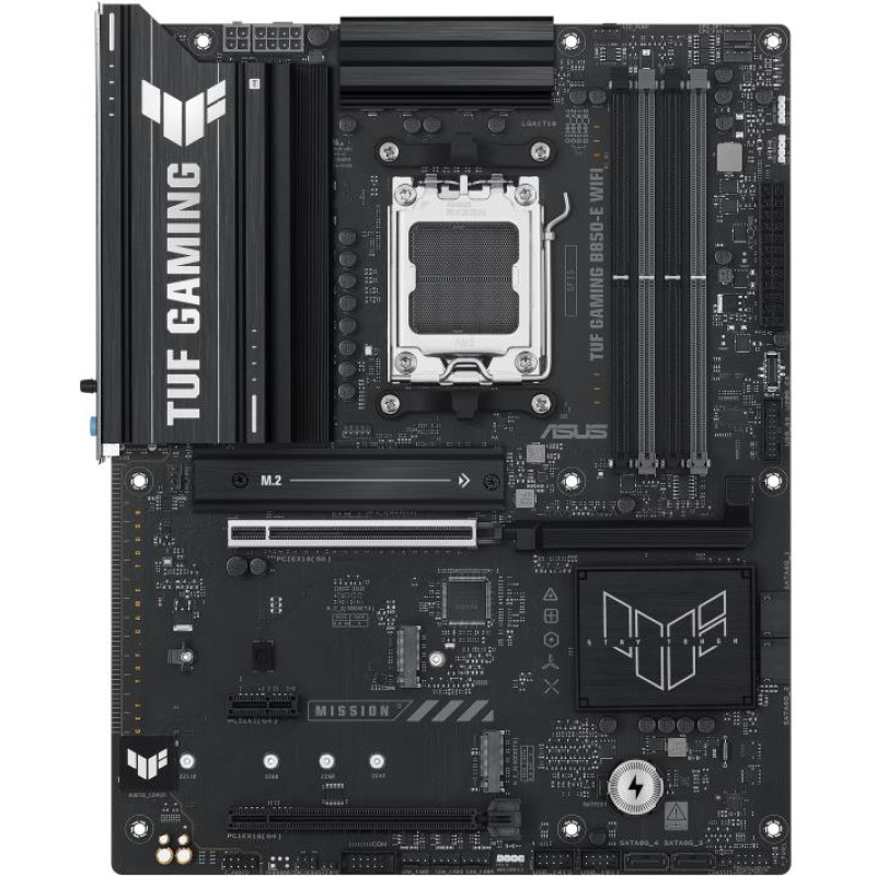 Asus Mainboard|ASUS|AMD B850|SAM5|ATX|Memory DDR5|Memory slots 4|1xPCI-Express 4.0 1x|1xPCI-Express 4.0 16x|1xPCI-Express 5.0 16x|3xM.2|1xHDMI|1xDisplayPort|3xUSB 2.0|4xUSB 3.2|1xUSB-C|1xRJ45|3xAudio port|TUFGAMINGB850-EWIFI