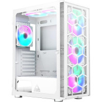 Montech Case|MONTECH|X3 Glass|MidiTower|Case product features Transparent panel|Not included|ATX|MicroATX|MiniITX|Colour White|X3GLASS(W)