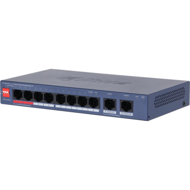 Dahua Switch|DAHUA|DH-CS4010-8ET2GT-110|Type L2|PoE ports 8|110 Watts|CS4010-8ET2GT-110