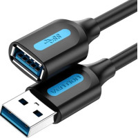 Vention CABLE USB3.0 MALE TO FEMALE/3M BLACK CBHBI VENTION