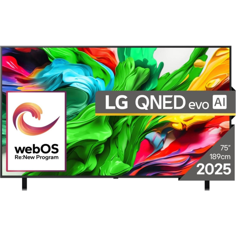 LG TV Set|LG|75"|4K/Smart|3840x2160|Wireless LAN|Bluetooth|webOS|Black|75QNED85A3C