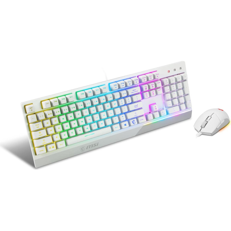 MSI KEYBOARD +MOUSE/VIGOR GK30 COMBO WHITE US MSI