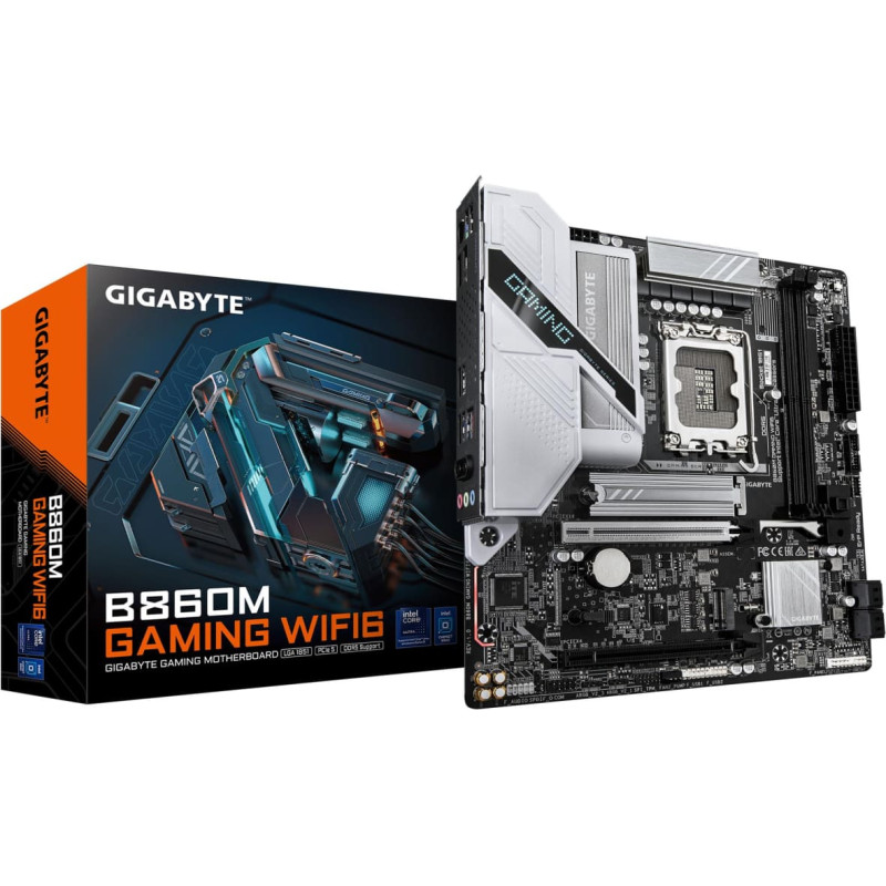 Gigabyte Mainboard|GIGABYTE|Intel B860 Express|LGA1851|Micro-ATX|Memory DDR5|Memory slots 2|B860MGAMINGWIFI6