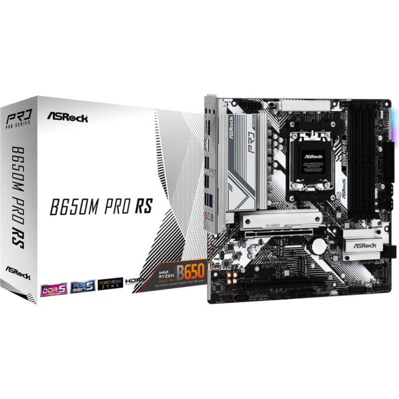 Asrock Mainboard|ASROCK|AMD B650|SAM5|Micro-ATX|Memory DDR5|Memory slots 4|1xPCI-Express 3.0 16x|1xPCI-Express 4.0 16x|1xM.2|1xHDMI|1xDisplayPort|4xUSB 2.0|3xUSB 3.2|1xUSB-C|1xRJ45|B650MPRORS
