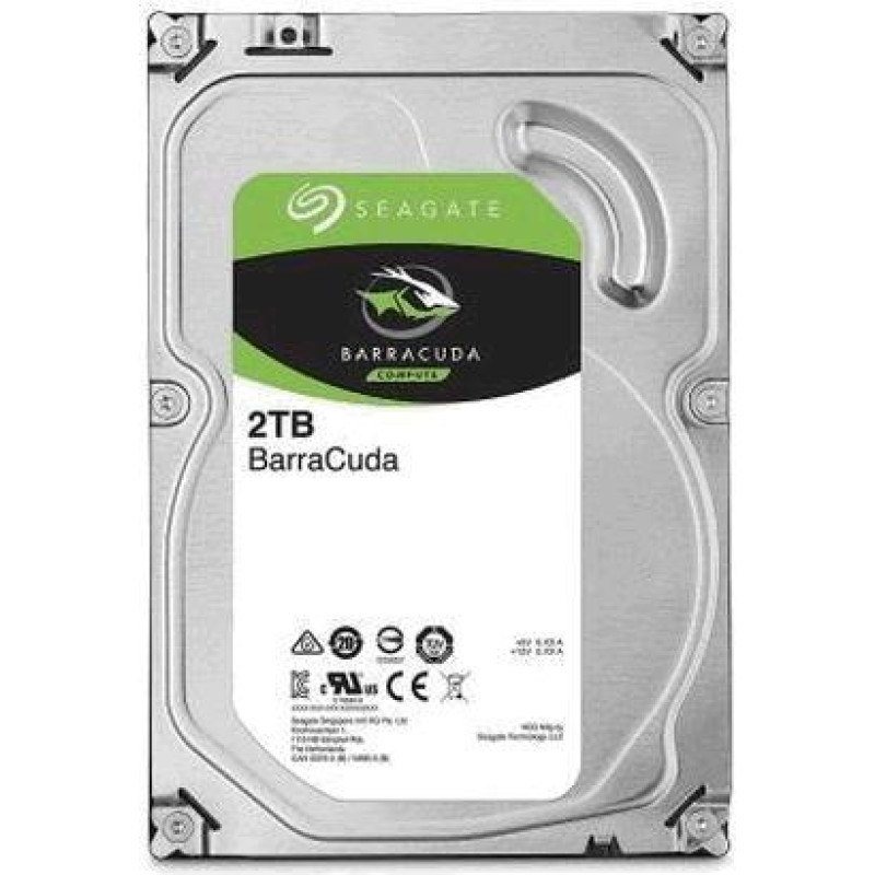 Seagate HDD|SEAGATE|Barracuda|2TB|SATA 3.0|256 MB|7200 rpm|Discs/Heads 1/2|3,5"|ST2000DM008