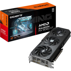 Gigabyte Graphics Card|GIGABYTE|AMD Radeon RX 9060 XT|16 GB|GDDR6|128 bit|PCIE 5.0 16x|Triple slot Fansink|GV-R9060XTGAMINGOC-16GD