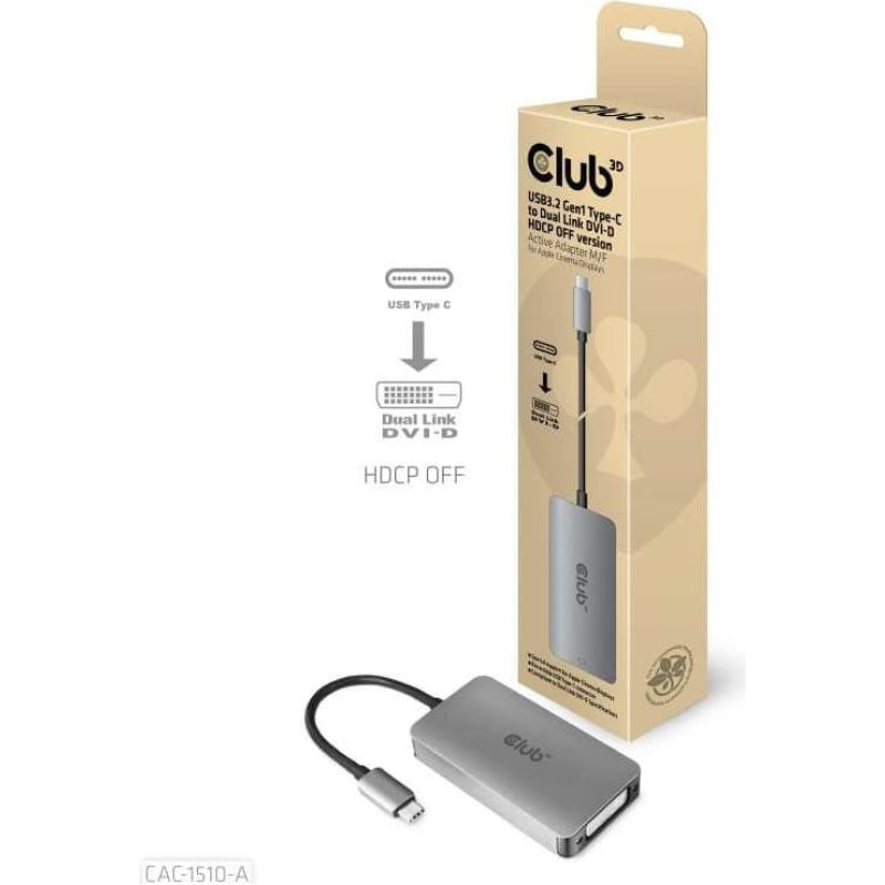Club3D I/O ADAPTER USB-C TO DVI/CAC-1510-A CLUB3D