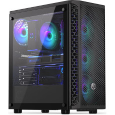 Endorfy Case|ENDORFY|Signum 300 ARGB|MidiTower|Case product features Transparent panel|Not included|ATX|MicroATX|MiniITX|Colour Black|EY2A006