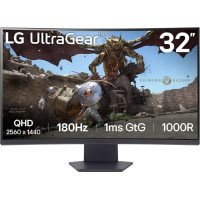 LG LCD Monitor|LG|32GS60QC-B|32"|Gaming/Curved|Panel VA|2560x1440|16:9|180 Hz|Matte|1 ms|Tilt|32GS60QC-B