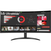 LG LCD Monitor|LG|34"|Curved/21 : 9|Panel VA|3440x1440|21:9|100 Hz|5 ms|Tilt|34WR50QK-B