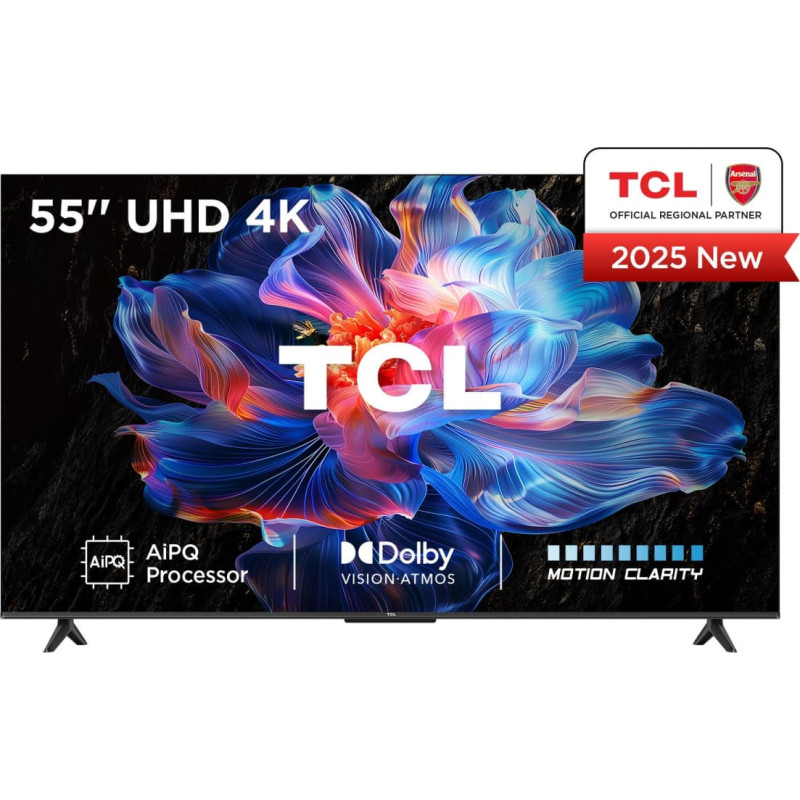 TCL TV Set|TCL|55 "|4K Ultra HD|3840 x 2160 pixels|Flat|16:9|DLED|55V6C