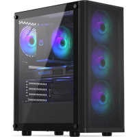 Endorfy Case|ENDORFY|Ventum 200 ARGB|MidiTower|Case product features Transparent panel|Not included|ATX|MicroATX|MiniITX|Colour Black|EY2A014