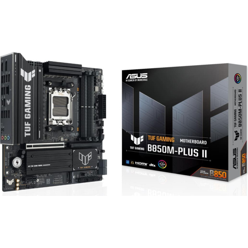 Asus Mainboard|ASUS|AMD B850|SAM5|Micro-ATX|Memory DDR5|Memory slots 4|TUFGAMINGB850M-PLUSII