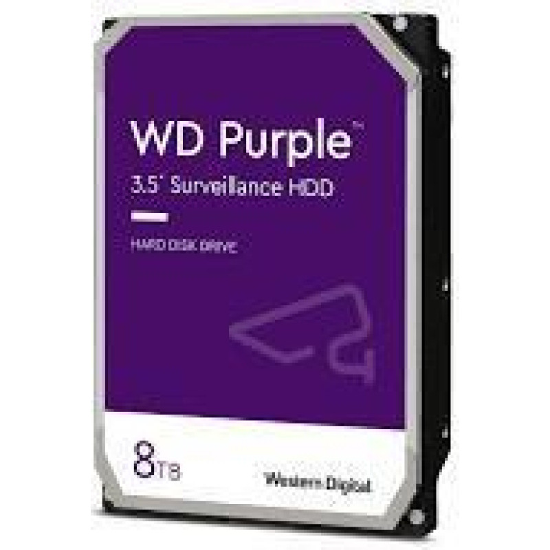Western Digital HDD|WESTERN DIGITAL|Purple|8TB|SATA 3.0|256 MB|7200 rpm|3,5"|WD8002PURP