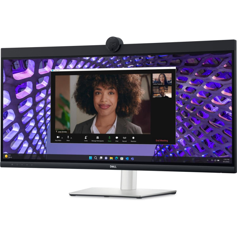Dell LCD Monitor|DELL|P3424WEB|34"|Curved/21 : 9|Panel IPS|3440x1440|21:9|60Hz|5 ms|Speakers|Camera 4MP|Swivel|Height adjustable|Tilt|210-BFOB