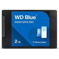 Western Digital SSD|WESTERN DIGITAL|Blue SA510|2TB|SATA 3.0|Write speed 520 MBytes/sec|Read speed 560 MBytes/sec|2,5"|TBW 500 TB|MTBF 1750000 hours|WDS200T3B0A