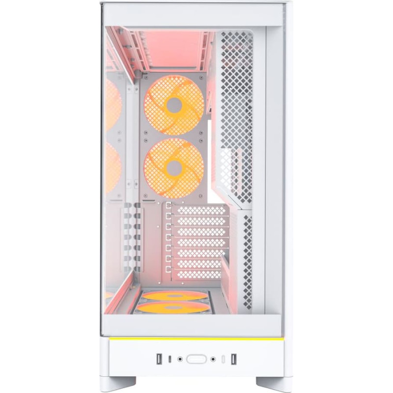 Montech Case|MONTECH|HS02 PRO|MidiTower|Case product features Removeable HDD basket/Transparent panel|Not included|ATX|MicroATX|MiniITX|Colour White|HS02PRO(W)