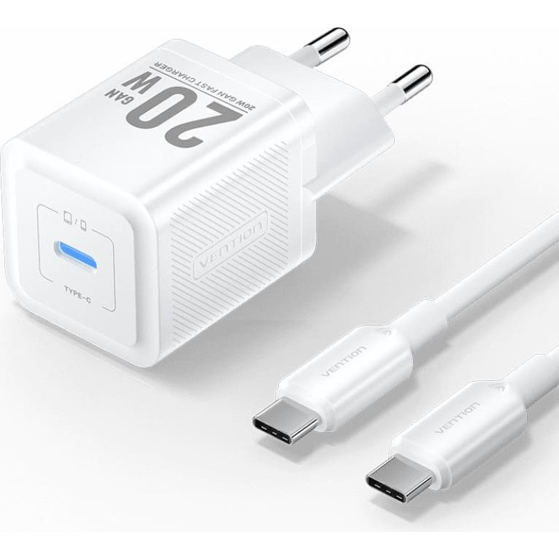 Vention MOBILE CHARGER WALL USB-C/20W TZ-FEPW0-EU-01 VENTION