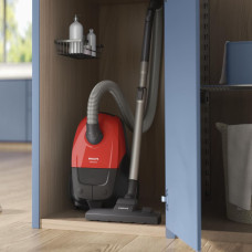 Philips Vacuum Cleaner|PHILIPS|Input power 800 W|Dust capacity 3 L|Cylinder vacuum|Cleaning type Dry|Dust container Dust bag|Colour Black/Red|XD1111/10