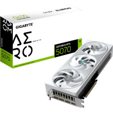 Gigabyte Graphics Card|GIGABYTE|NVIDIA GeForce RTX 5070|12 GB|GDDR7|192 bit|PCIE 5.0 16x|GPU 2625 MHz|Triple slot Fansink|1xHDMI|3xDisplayPort|GV-N5070AEROOC-12GD