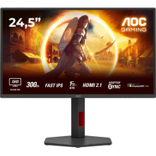 AOC LCD Monitor|AOC|24.5 "|2560 x 1440 pixels|Quad HD|Native aspect ratio 16:9|LED|Flat|Q25G4SR