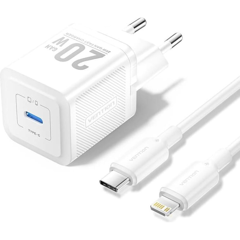 Vention MOBILE CHARGER WALL USB-C/20W TZ-FEPW0-EU-02 VENTION