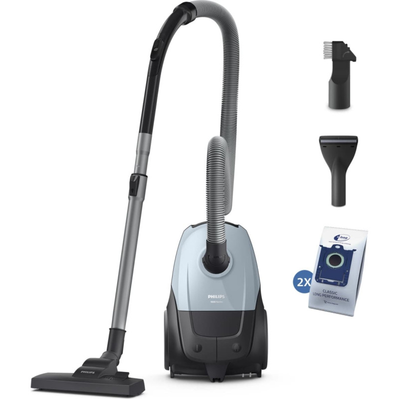 Philips Vacuum Cleaner|PHILIPS|Input power 800 W|Dust capacity 3 L|Cylinder vacuum|Cleaning type Dry|Dust container Dust bag|Colour Blue|XD1142/10