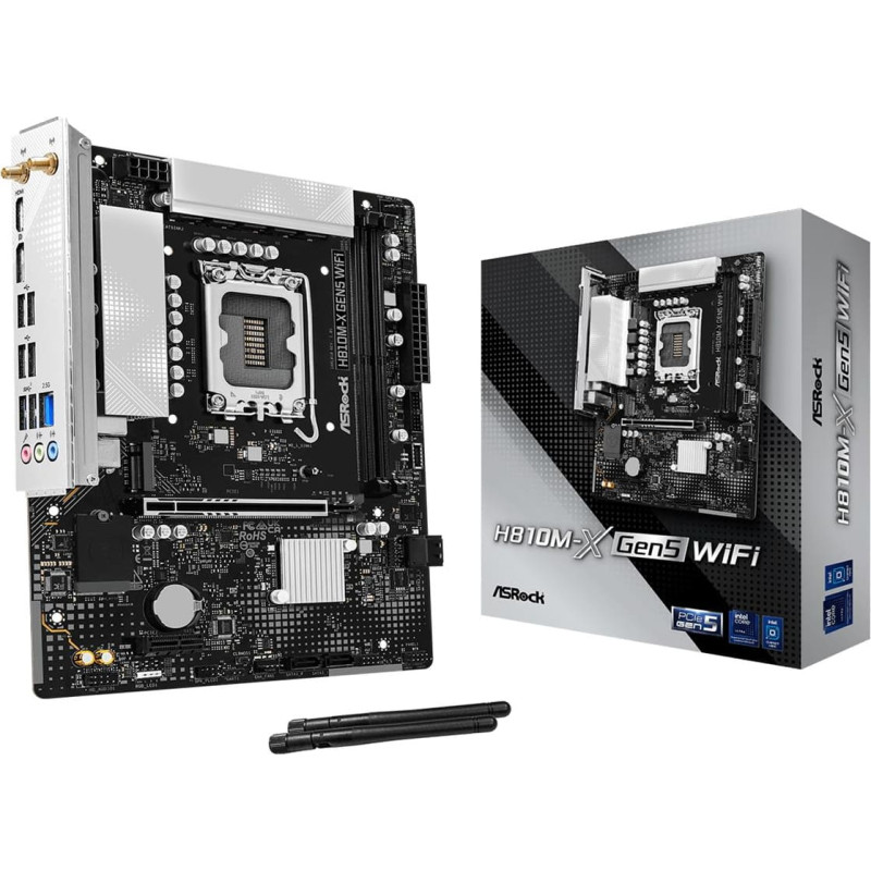 Asrock MB H810 S1851 MATX/H810M-X GEN5 WIFI ASROCK