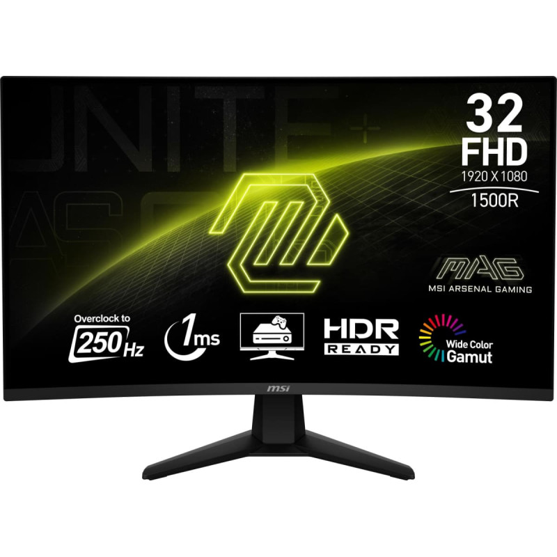 MSI LCD Monitor|MSI|31.5 "|1920 x 1080 pixels|Full HD|Native aspect ratio 16:9|Curved|MAG32C6X