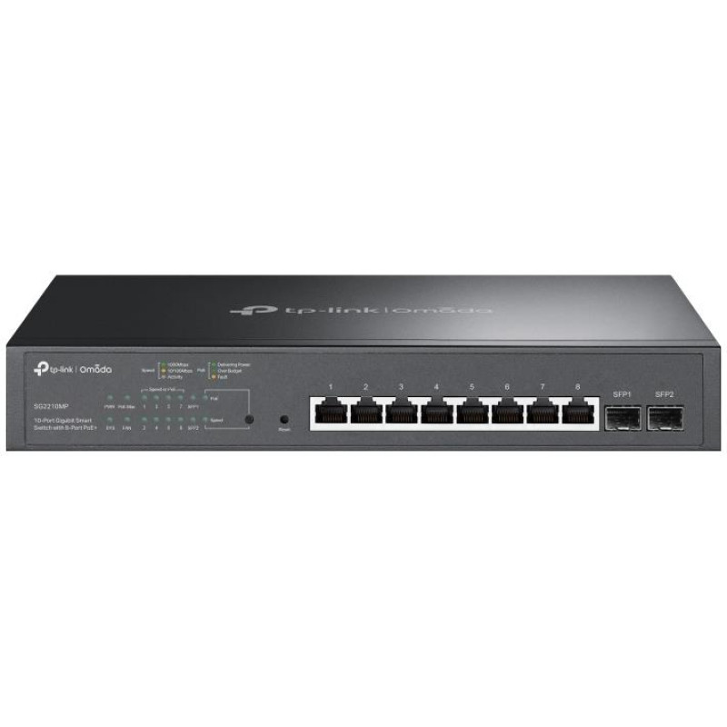 Tp-Link Switch|TP-LINK|Omada|SG2210MP|PoE+ ports 8|150 Watts|SG2210MP