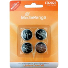 Mediarange BATTERY LITHIUM CR2025 3V/4PCS MRBAT131 MEDIARANGE