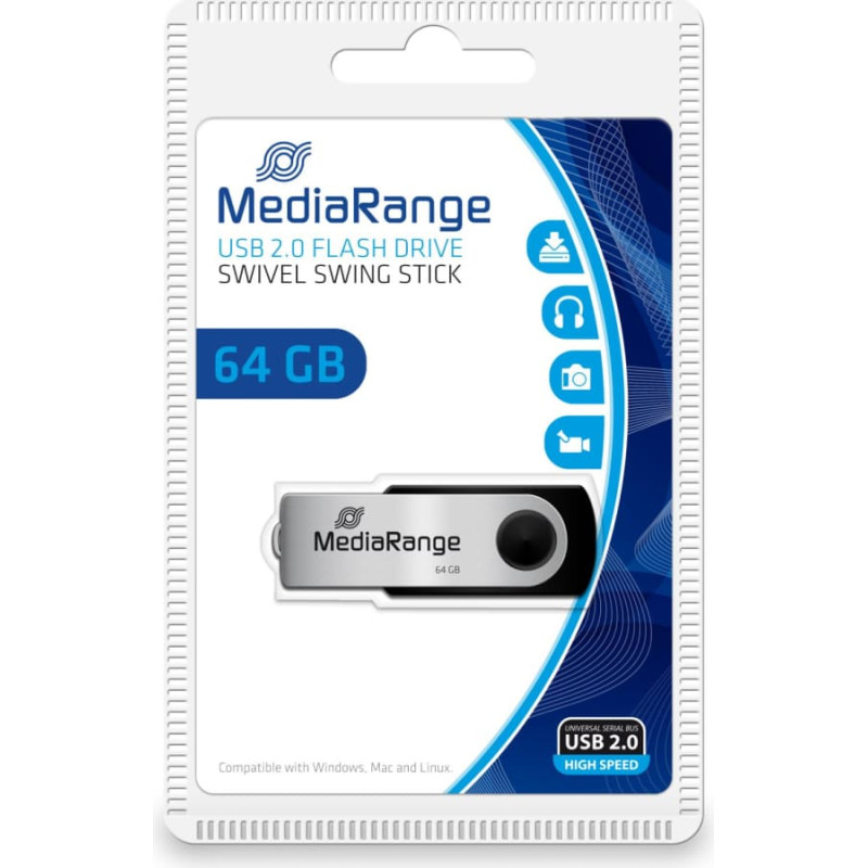 Mediarange MEMORY DRIVE FLASH USB2 64GB/MR912 MEDIARANGE